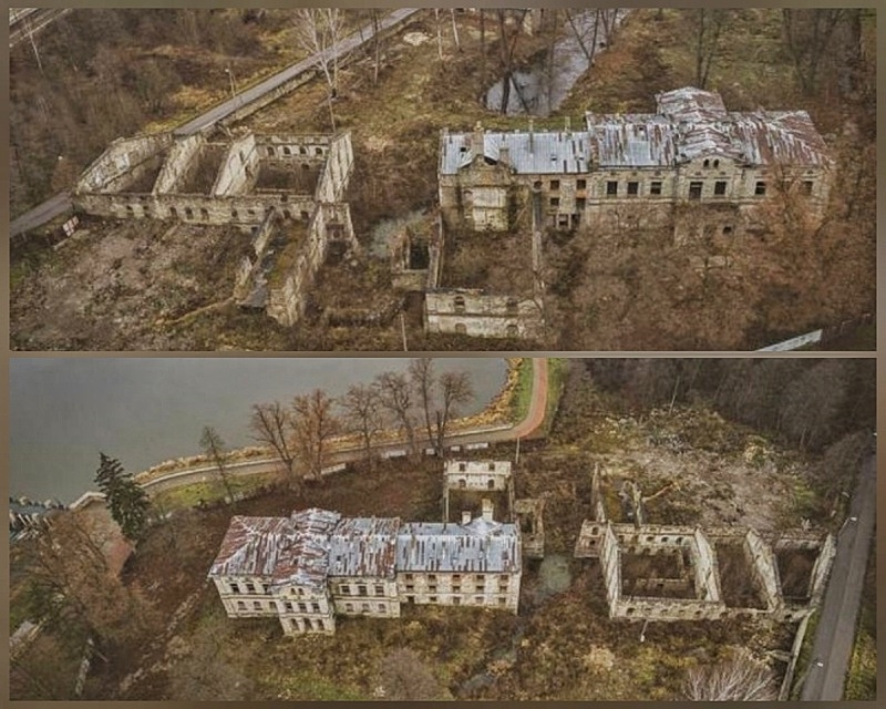 Wąchock. Ruiny pałacu Schoenbergów